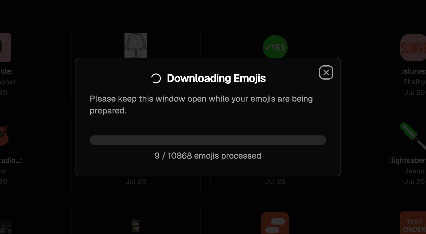 Emoji Exporter - Export workspace emojis
